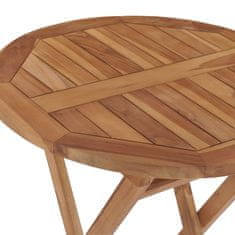 Greatstore Skládací zahradní stolek 60 cm masivní teakové dřevo