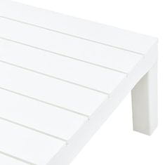 Petromila Zahradní stůl bílý 78 x 78 x 31 cm plast