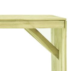 Greatstore Zahradní stůl 150 x 87 x 80 cm impregnované borové dřevo
