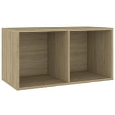 Vidaxl Úložný box na LP desky dub sonoma 71 x 34 x 36 cm dřevotříska