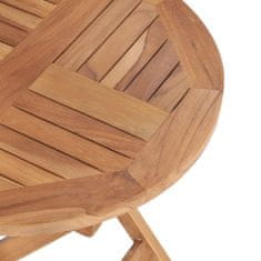 Greatstore Skládací zahradní stůl 45 cm masivní teakové dřevo