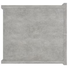 Greatstore Noční stolky 2 ks betonově šedé 40 x 30 x 30 cm dřevotříska