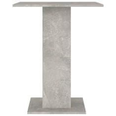 Greatstore Bistro stolek betonově šedý 60 x 60 x 75 cm dřevotříska