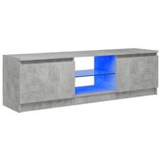 Vidaxl TV skříňka s LED osvětlením betonově šedá 120 x 30 x 35,5 cm