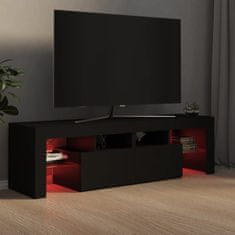 Greatstore TV skříňka s LED osvětlením černá 140 x 35 x 40 cm