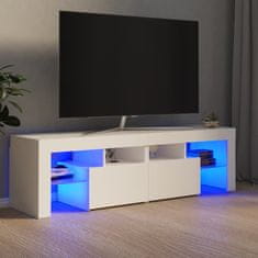 Greatstore TV skříňka s LED osvětlením bílá 140 x 35 x 40 cm