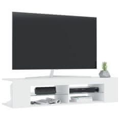 Greatstore TV skříňka s LED osvětlením bílá 135 x 39 x 30 cm