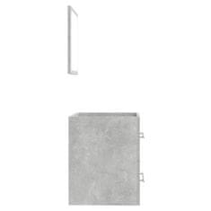 Vidaxl Koupelnová skříňka se zrcadlem betonově šedá 41 x 38,5 x 48 cm