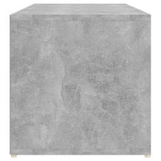 Greatstore Botníková lavice betonově šedá 105 x 35 x 35 cm dřevotříska