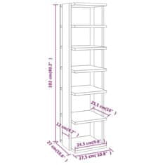 Greatstore Botník kouřový dub 25 x 27 x 102 cm kompozitní dřevo