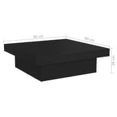 Greatstore Konferenční stolek černý 90 x 90 x 28 cm dřevotříska