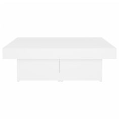 Greatstore Konferenční stolek bílý 90 x 90 x 28 cm dřevotříska