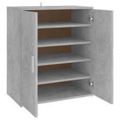 Greatstore Botník betonově šedý 60 x 35 x 70 cm dřevotříska