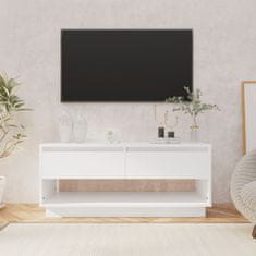 Vidaxl TV stolek bílý 102 x 41 x 44 cm dřevotříska