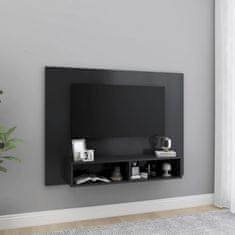 Greatstore Nástěnná TV skříňka šedá 120 x 23,5 x 90 cm dřevotříska