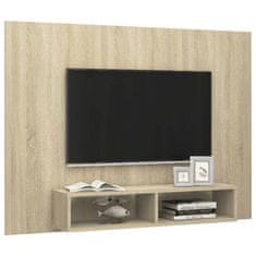 Greatstore Nástěnná TV skříňka dub sonoma 135 x 23,5 x 90 cm dřevotříska