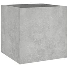 Vidaxl Truhlík betonově šedý 40 x 40 x 40 cm kompozitní dřevo