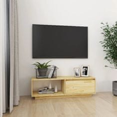 Greatstore TV stolek 110 x 30 x 33,5 cm masivní borové dřevo