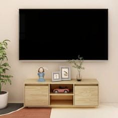 Greatstore TV stolek 110 x 30 x 40 cm masivní borové dřevo