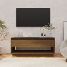 Greatstore TV stolek hnědý dub 102 x 41 x 44 cm dřevotříska