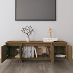 Vidaxl TV skříňka hnědý dub 120 x 30 x 40,5 cm dřevotříska