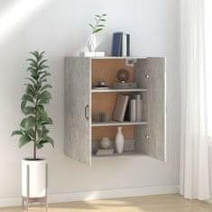 Greatstore Závěsná skříňka betonově šedá 69,5x34x90 cm kompozitní dřevo