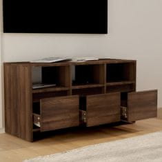 Vidaxl TV skříňka hnědý dub 102 x 37,5 x 52,5 cm dřevotříska