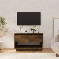Greatstore TV stolek kouřový dub 70 x 41 x 44 cm dřevotříska