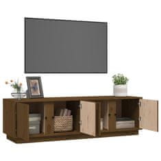 Greatstore TV skříňka medově hnědá 140 x 40 x 40 cm masivní borové dřevo