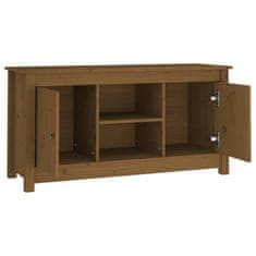 Greatstore TV skříňka medově hnědá 103 x 36,5 x 52 cm masivní borové dřevo