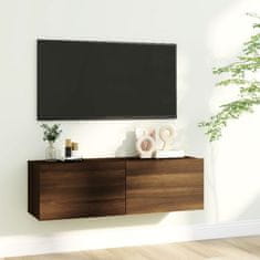 Greatstore TV skříňka hnědý dub 100 x 30 x 30 cm kompozitní dřevo