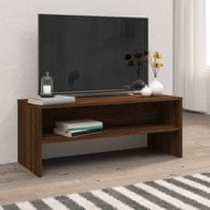 Vidaxl TV skříňka hnědý dub 100 x 40 x 40 cm kompozitní dřevo