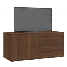 Vidaxl TV skříňka hnědý dub 80 x 34 x 36 cm kompozitní dřevo