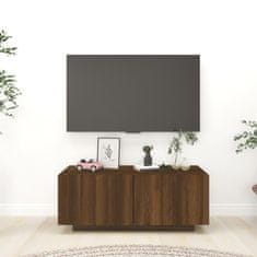 Vidaxl TV skříňka hnědý dub 100 x 35 x 40 cm kompozitní dřevo