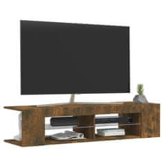 Vidaxl TV skříňka s LED osvětlením kouřový dub 135 x 39 x 30 cm