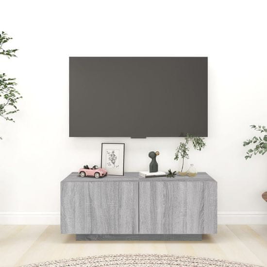 Vidaxl TV skříňka šedá sonoma 100 x 35 x 40 cm kompozitní dřevo