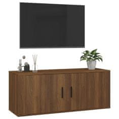 Vidaxl Nástěnná TV skříňka hnědý dub 100 x 34,5 x 40 cm