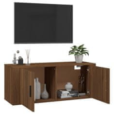 Vidaxl Nástěnná TV skříňka hnědý dub 100 x 34,5 x 40 cm