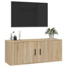 Vidaxl Nástěnná TV skříňka dub sonoma 100 x 34,5 x 40 cm