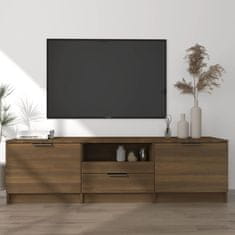 Vidaxl TV skříňka hnědý dub 140 x 35 x 40 cm kompozitní dřevo