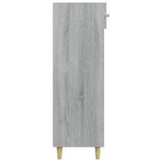 Greatstore Botník šedý sonoma 60 x 35 x 105 cm kompozitní dřevo