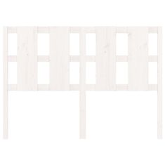 Vidaxl Čelo postele bílé 145,5 x 4 x 100 cm masivní borovice