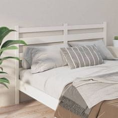 Vidaxl Čelo postele bílé 156 x 4 x 100 cm masivní borovice