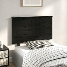 Greatstore Čelo postele černé 104 x 6 x 82,5 cm masivní borovice