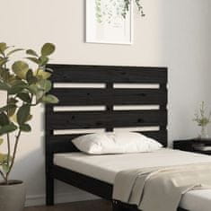 Greatstore Čelo postele černé 100 x 3 x 80 cm masivní borovice