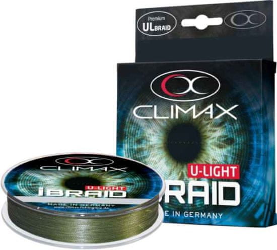 Climax Pletená šňůra Climax iBraid U-Light Oliva 135m 0,08mm / 6kg