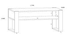 Konferenční stolek NUKA F 110 cm řemeslník dub