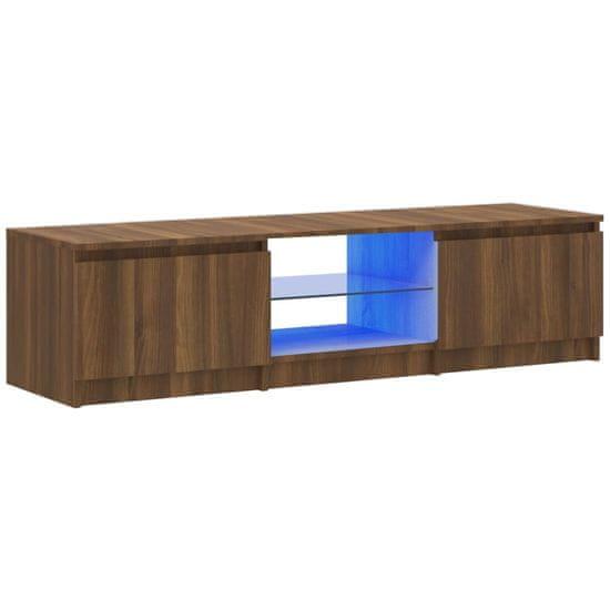 Vidaxl TV skříňka s LED osvětlením 140 x 40 x 35,5 cm