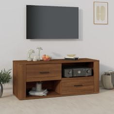 Vidaxl TV skříňka hnědý dub 100 x 35 x 40 cm kompozitní dřevo