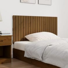Greatstore Nástěnné čelo postele medově hnědé 127,5x3x60 cm borové dřevo